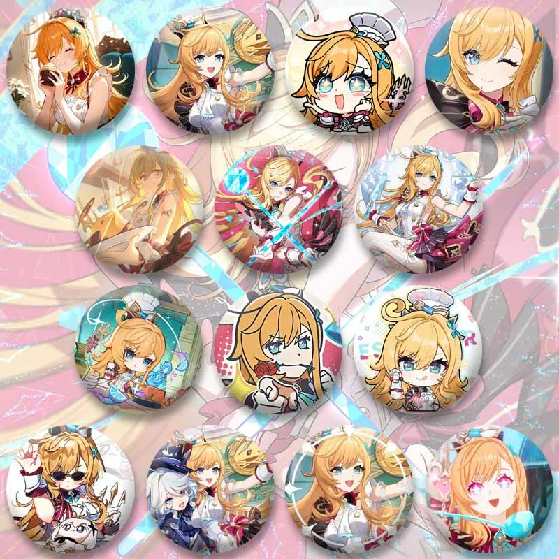 Новая-игровая-фигурка-genshin-impact-escoffier-значок-милый-мультяшный-значок-для-девочек-брошь-на-пуговицах-булавки-сумка-для-одежды-игрушки-подарок-для-детей-друзей