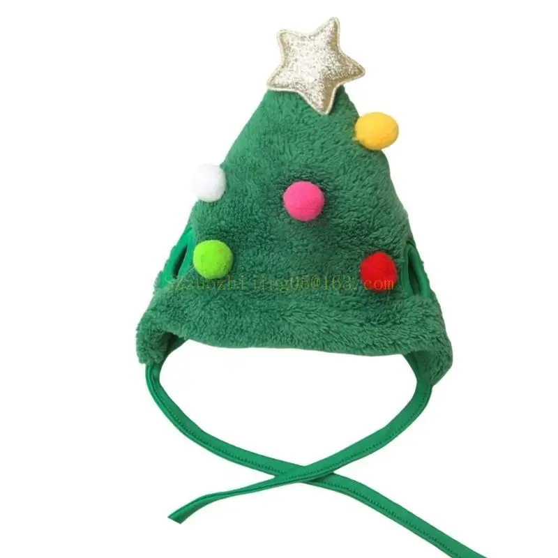 أزياء الحيوانات الأليفة للقطط الكلاب الرنة النجم فروي أغطية الرأس عيد الميلاد أفضل بيع