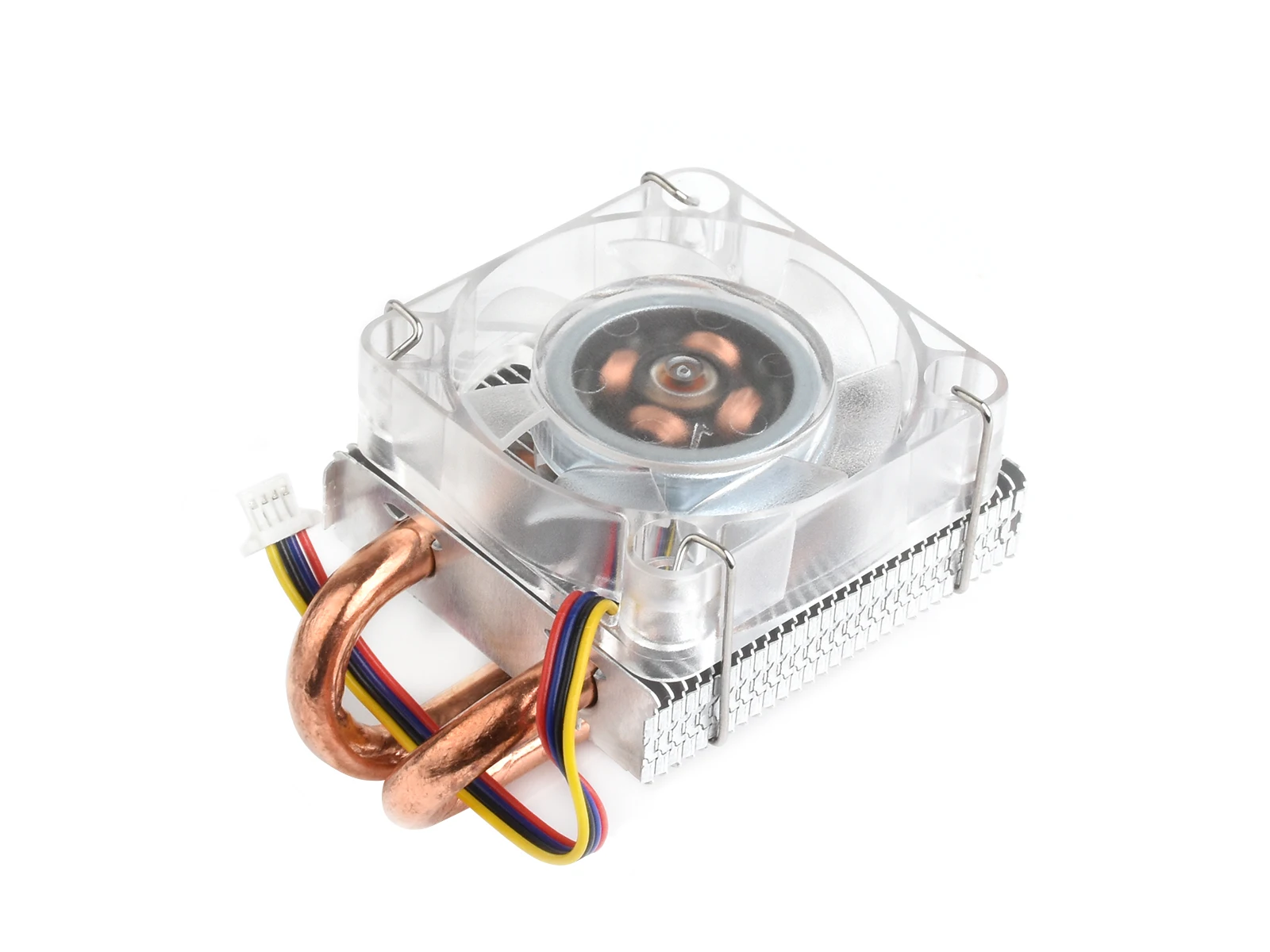 

Low-Profile ICE Tower CPU Cooling Fan for Raspberry Pi 5, Raspberry Pi 5 Cooler, U-Shaped Copper Tube, Cooling Fins