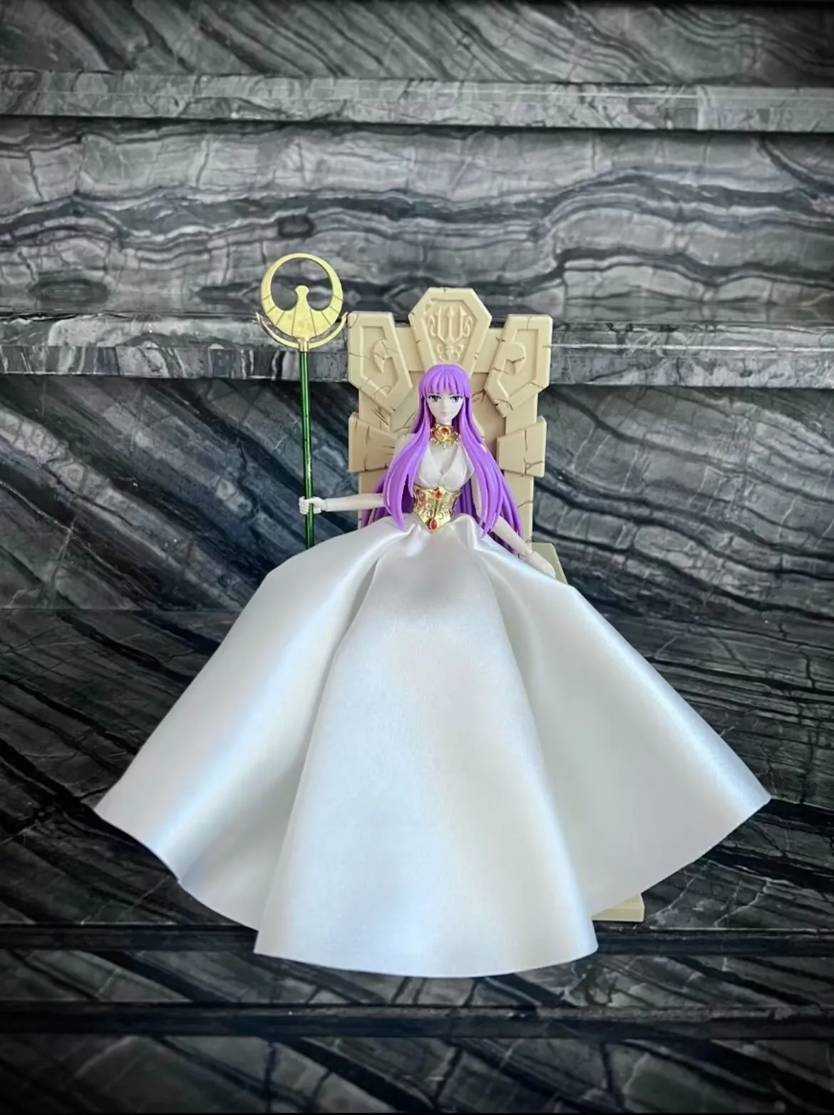 

MST/GT Saint Seiya Myth Cloth Pandora with Harp Athena Saori Kido Casual EX Sets Dress Knights of The Zodiac Action Figure