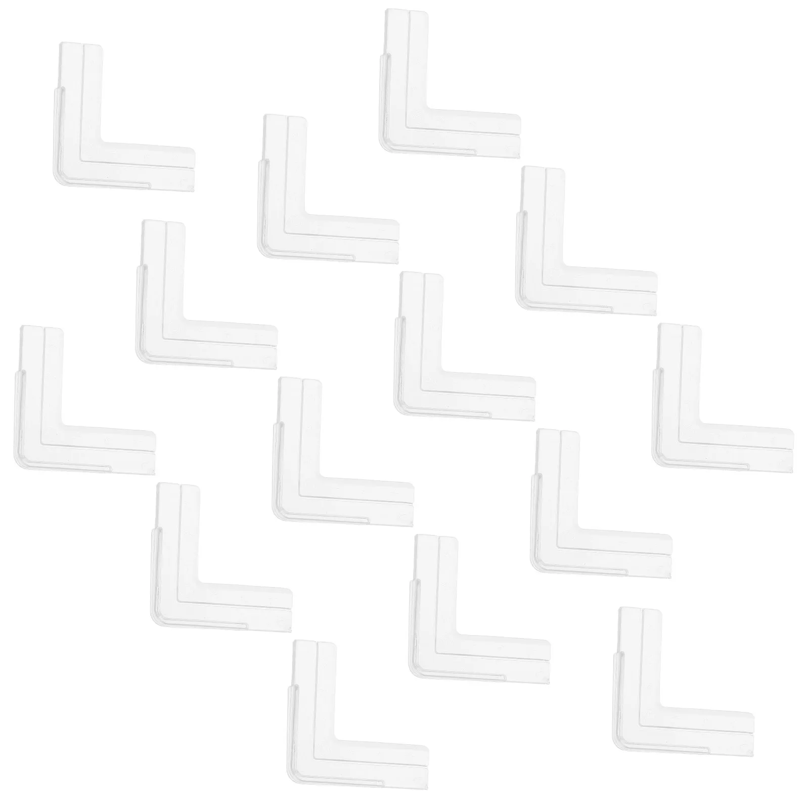 

20Pcs Clear Window Corner Protectors Transparent PVC Safety Pads Easy Cut Adjustable Fit for Windows Doors Furniture Desk Table