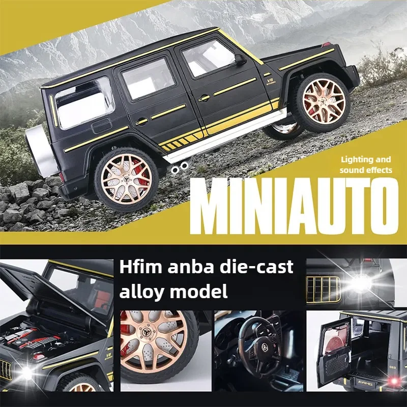 [CubeFun] 1:18 Mercedes-AMG G63 Shadow Wing Speciale Editie Legering Model Auto Geluid En Licht Trek Speelgoed Collectie Gift Kids