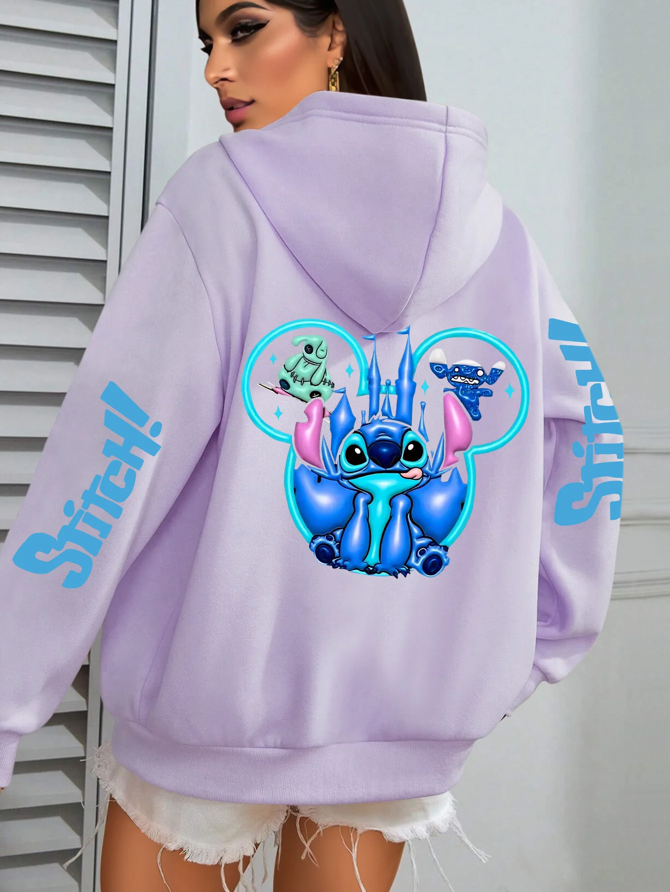 

Худи Disney Stitch Joint Limited Edition, коллекция Осень/Зима 2026, новая милая омолаживающая корейская версия, свободный повседневный топ