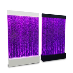 Customized acrylic water wall panel bubble wall used for banquet room partitions LED Wall Screen