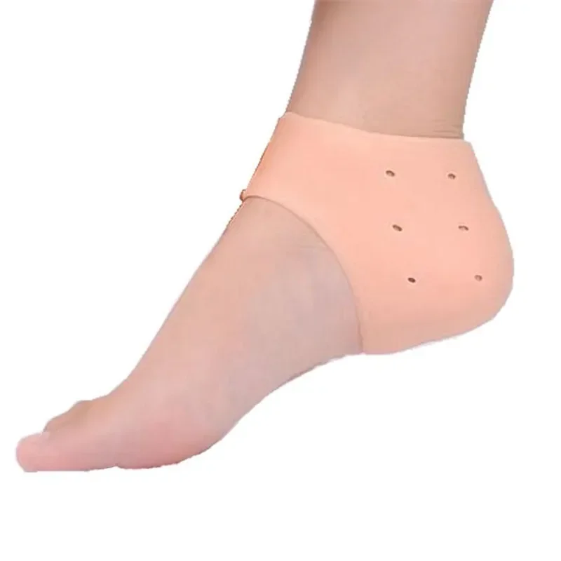 Silicone Pés Cuidados Meias com Buraco, Hidratante Gel Heel, Meias finas, Protetores da pele do pé rachado, Foot Care Tool, Novo, 2pcs