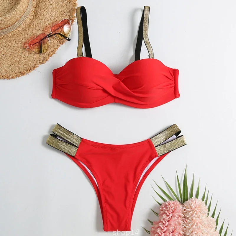 Zomer sexy bikini's push-up zwemkleding dames badmode voor vrouwelijk strand zwemkleding badpakken Braziliaanse bikini set zwembadbader