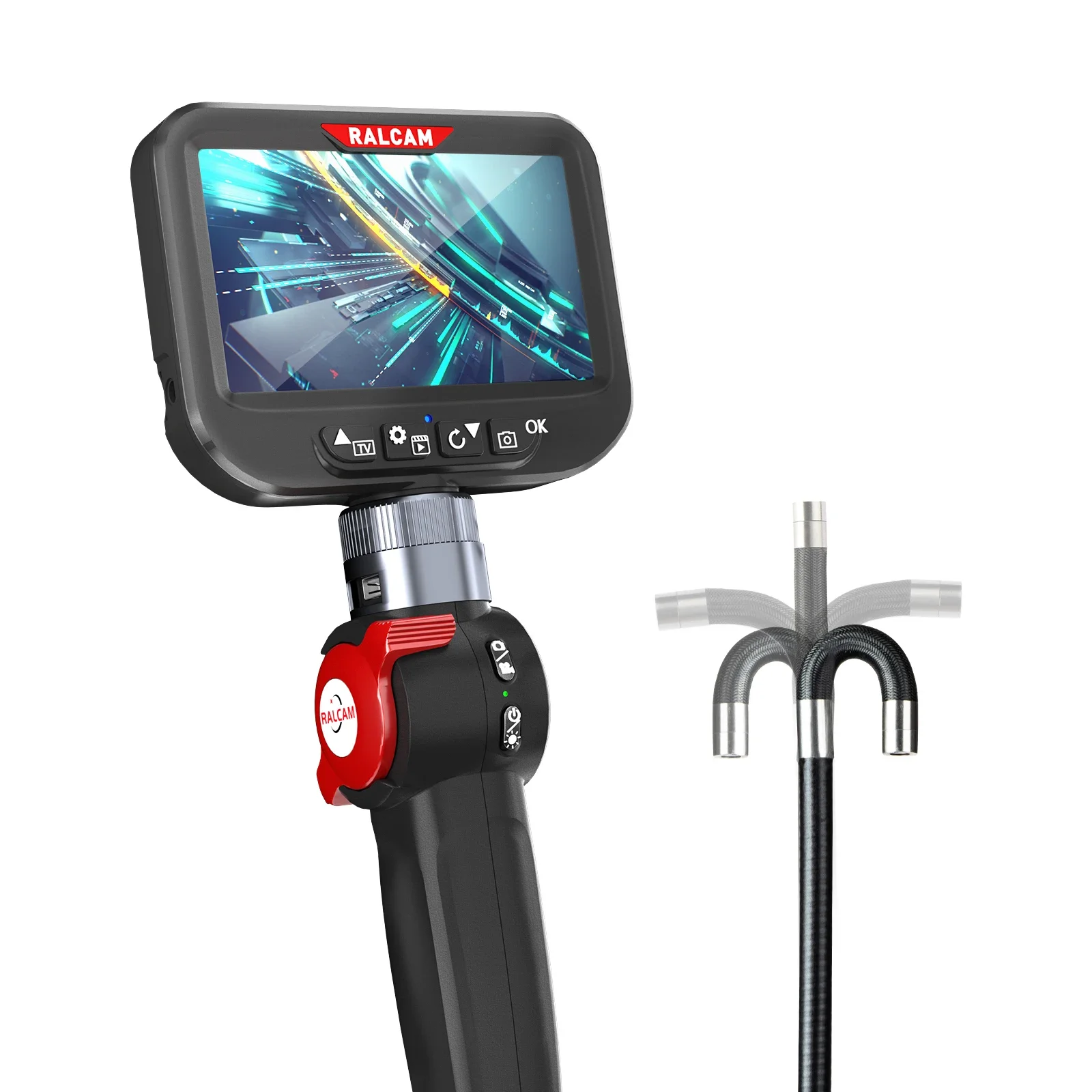 Handheld Ip67 Waterdichte Slang Camera Ondersteuning Otg Android Bestuurbare Borescope 8.5Mm 2mp Hd Industriële Endoscoop Camera