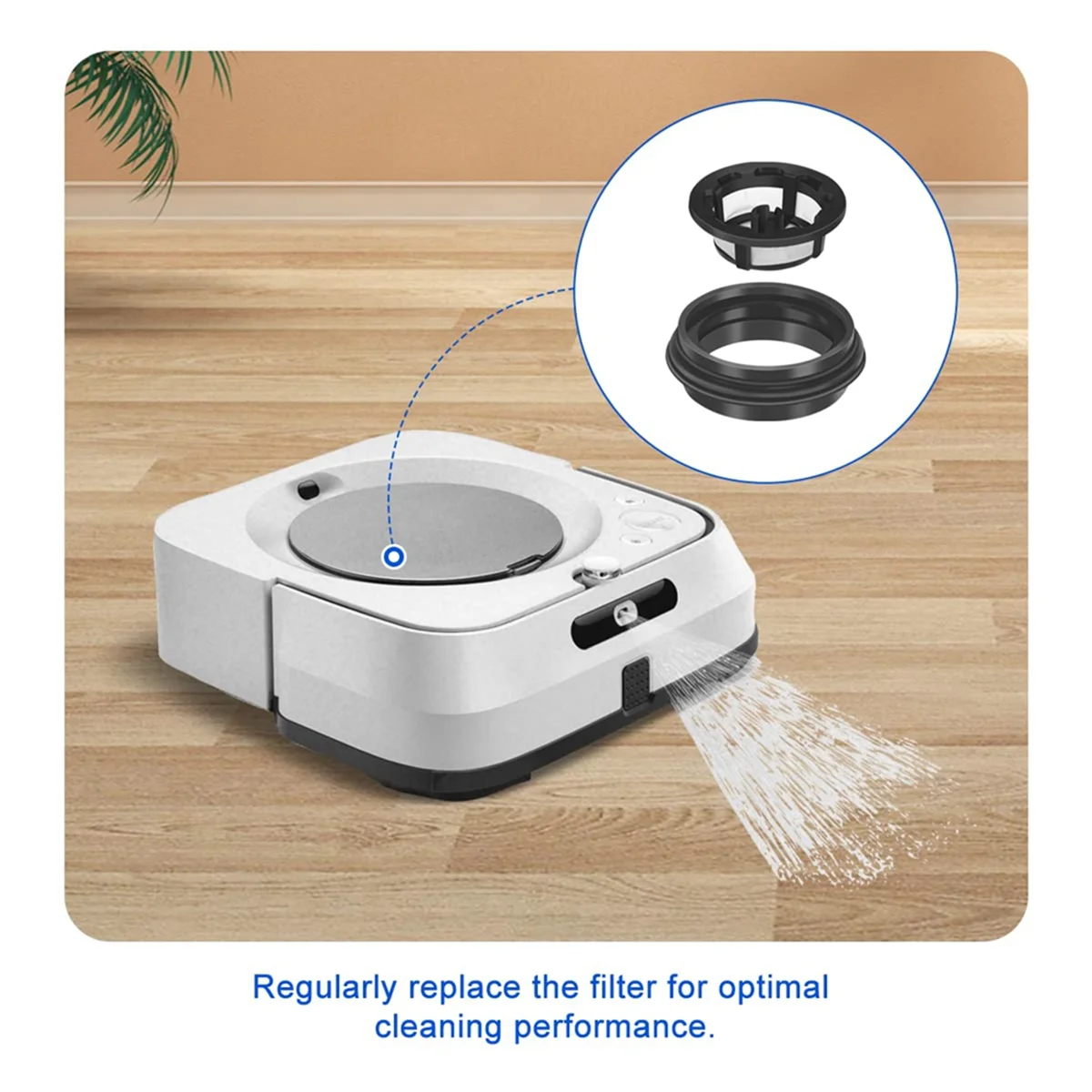 فلتر خزان المياه البديل N98R لجزء استبدال ممسحة الروبوت IRobot Braava Jet M6 (6110) (6012) (6112) (6113) 4650144