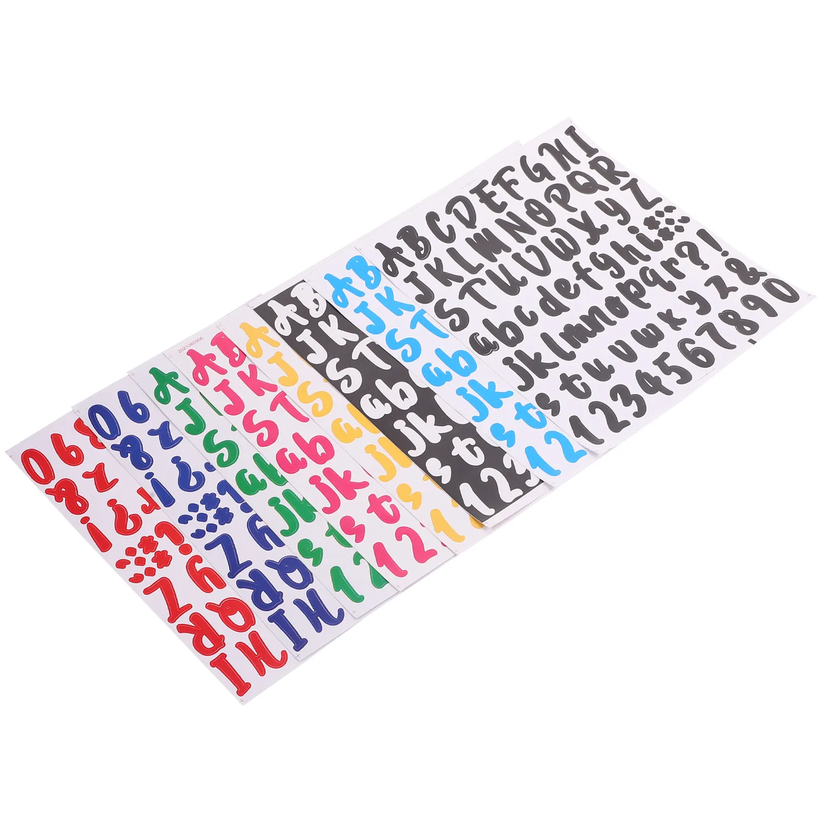 

8 Sheets PVC Alphabet Stickers for Mailbox Door Window Car Outdoor Use Waterproof Weatherproof Self Adhesive Removable Letter