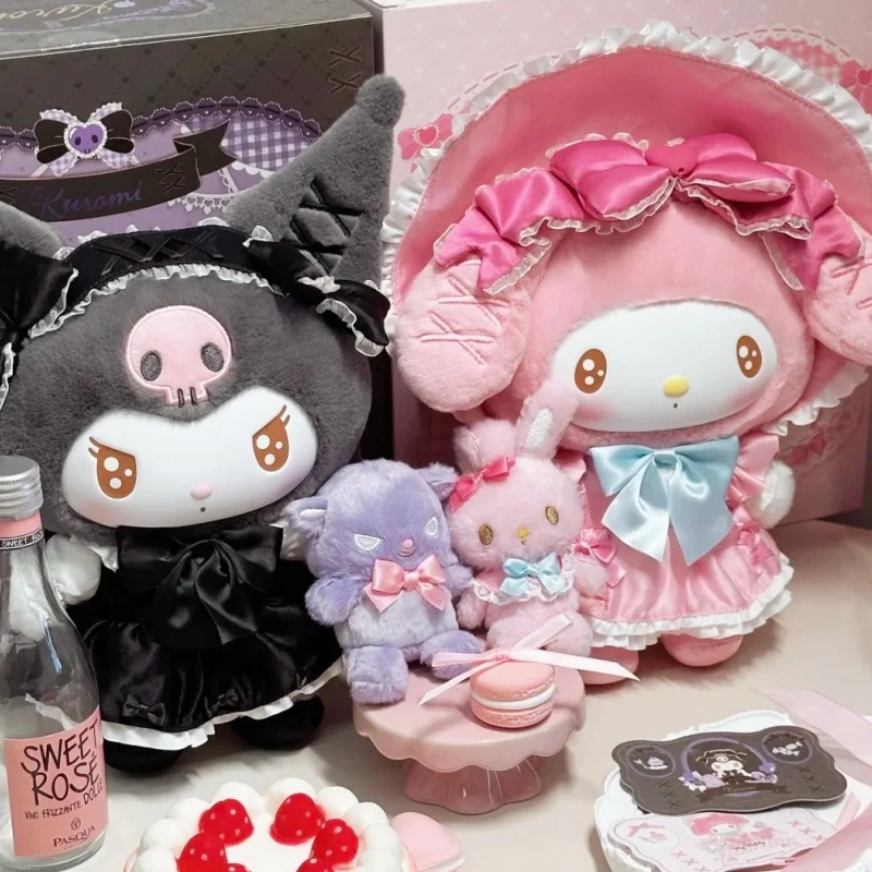 

Genuine Melody Kuromi Sweet Fairy Tale Series Anime Action Figure Ornament Figurines Home Decor Desktop Dolls Model Gift Toy