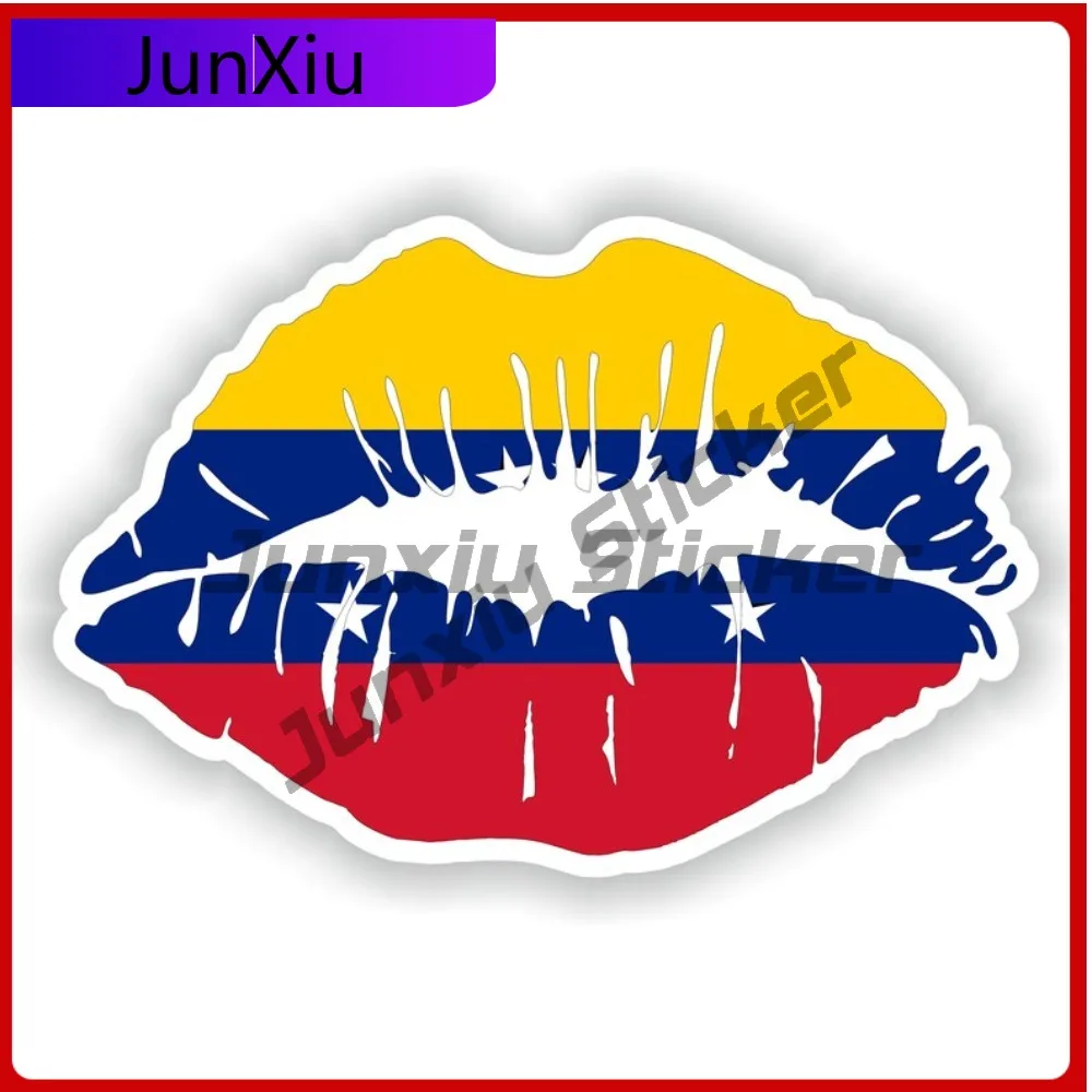 

Venezuela Flag Lips Emblem Vinyl Decals Graphic Funny Car Decoration Custom Logo Decals Suv Window X500 Motorcycle Stickers Pvc