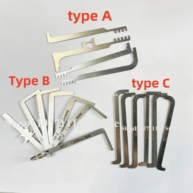 Locksmith Lockpick Set of Lock Picks High Quality Practical Locksmith Tool Kit Replacement Turning Double Head Tension Wrench - Image 2