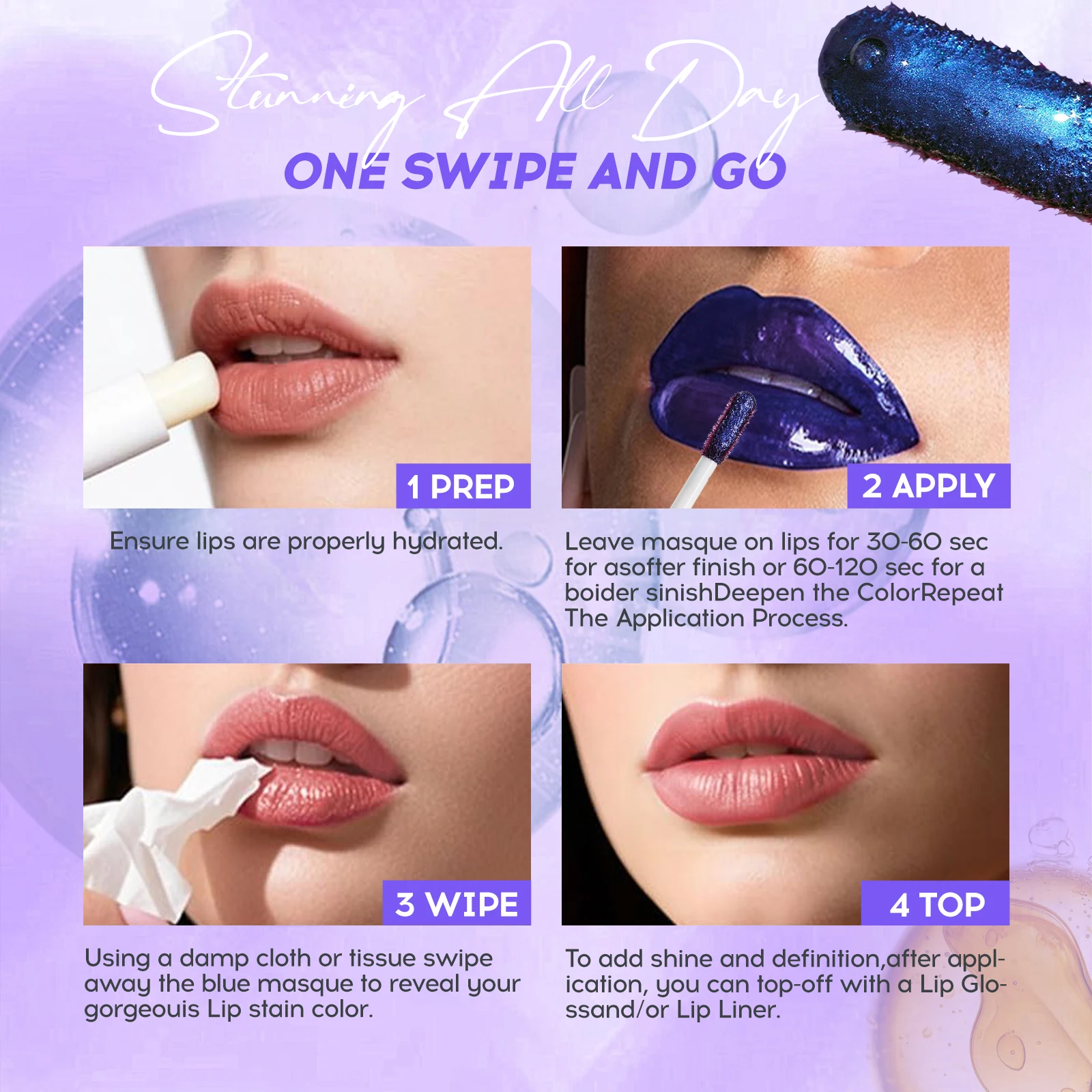 Mlsmile produtos de maquiagem para festa feminina, brilho labial duradouro, brilho labial, cosplay, adequado para a pele, 2025 novo