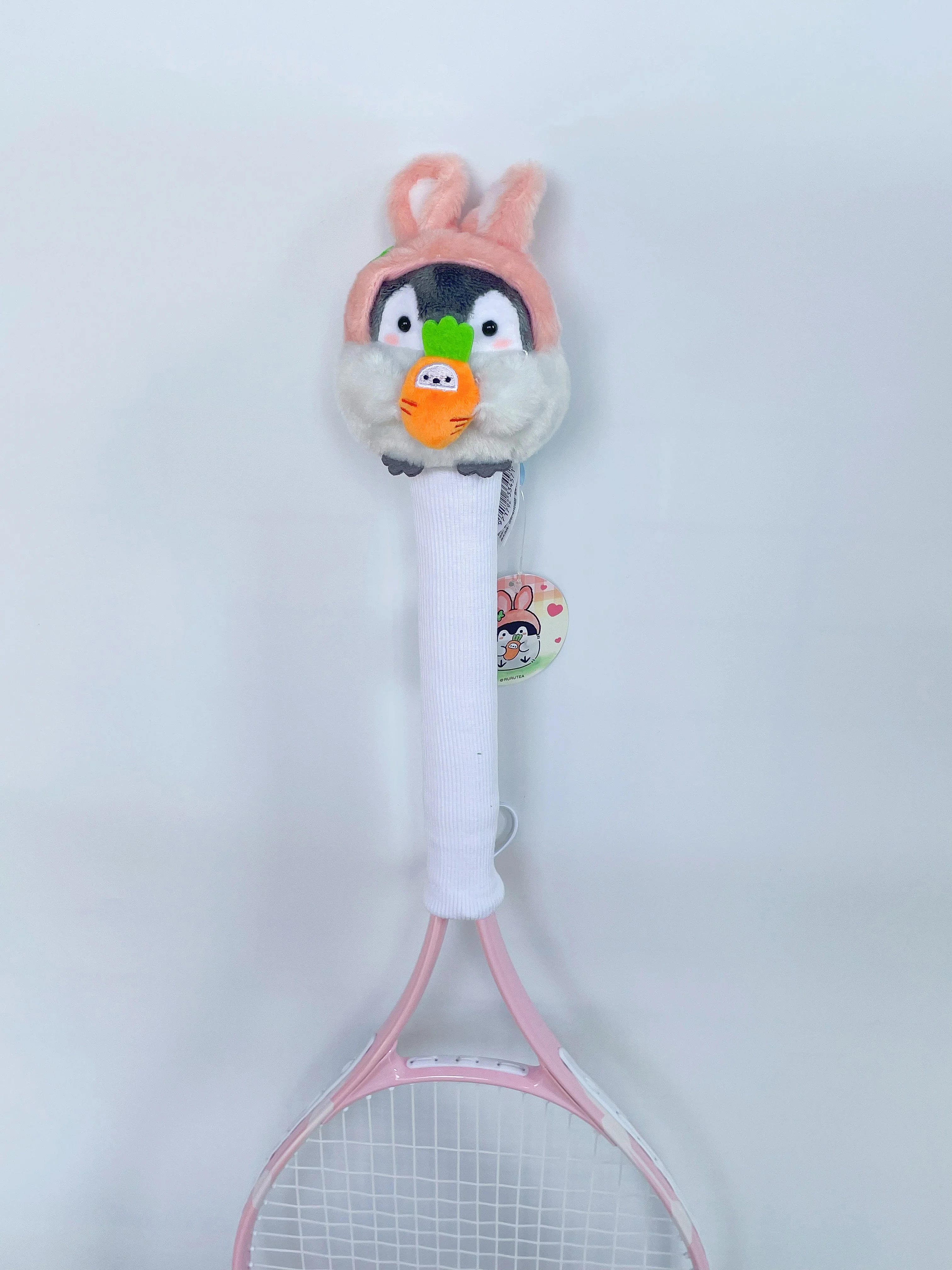 

Penguin badminton tennis racket handle cover handle protective cover cute girls racket grip dust cover hand gel decorative cover