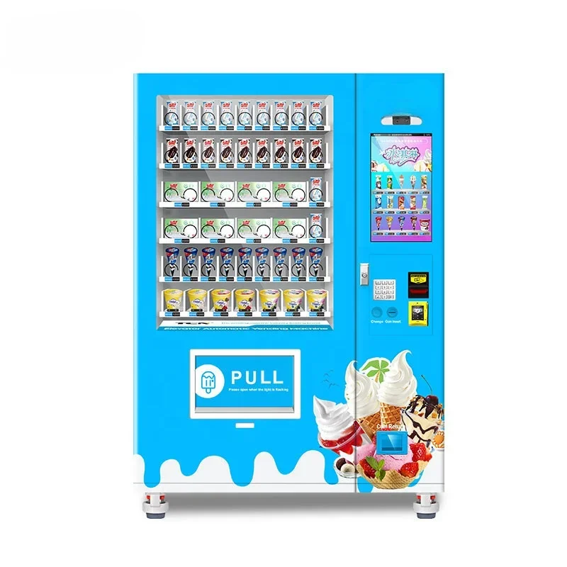 YG Ice Cream Pint Automatic Robot Vending Machine Video Technical Support Free Spare Parts 1 YEAR Online Support