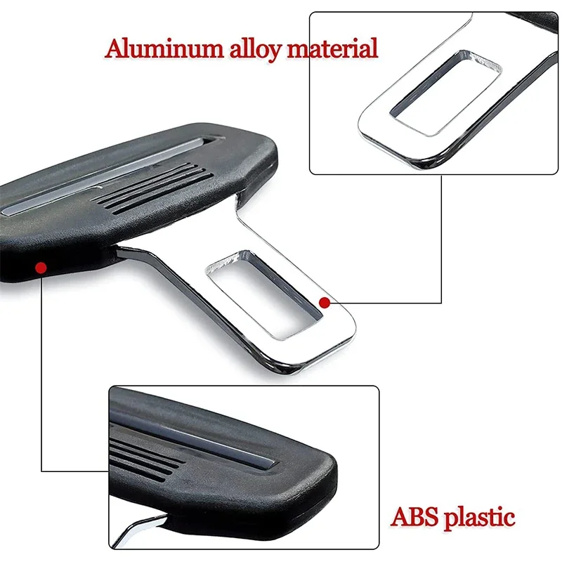 Car Safety Belt Protection Clip Buckle Stoppers Seat Plastic Seat Belt Clamp Buckle Adjustment Lock Fastener Auto Accessories