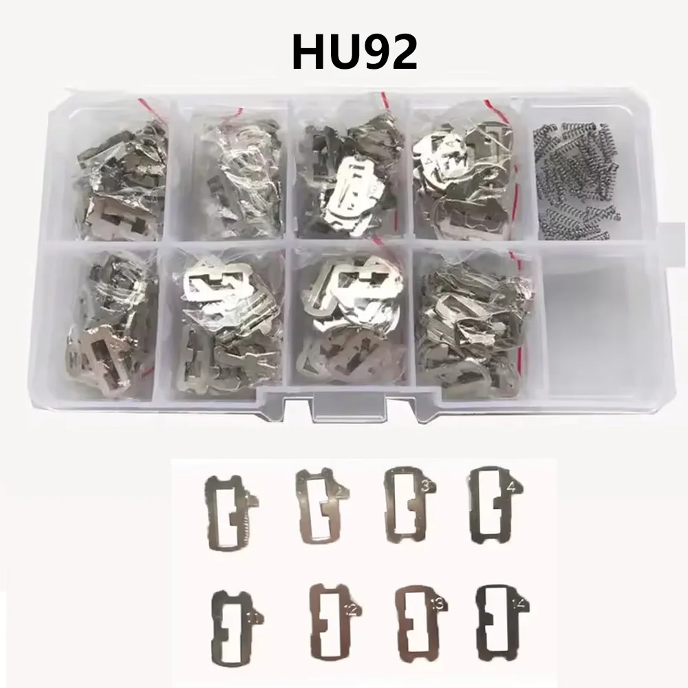 200Pcs/lot HU92 Lock Plate Car Key Lock Reed Plate lock wafer for BMW Car Lock Repair Car Accessories 8 Types Each 25pcs