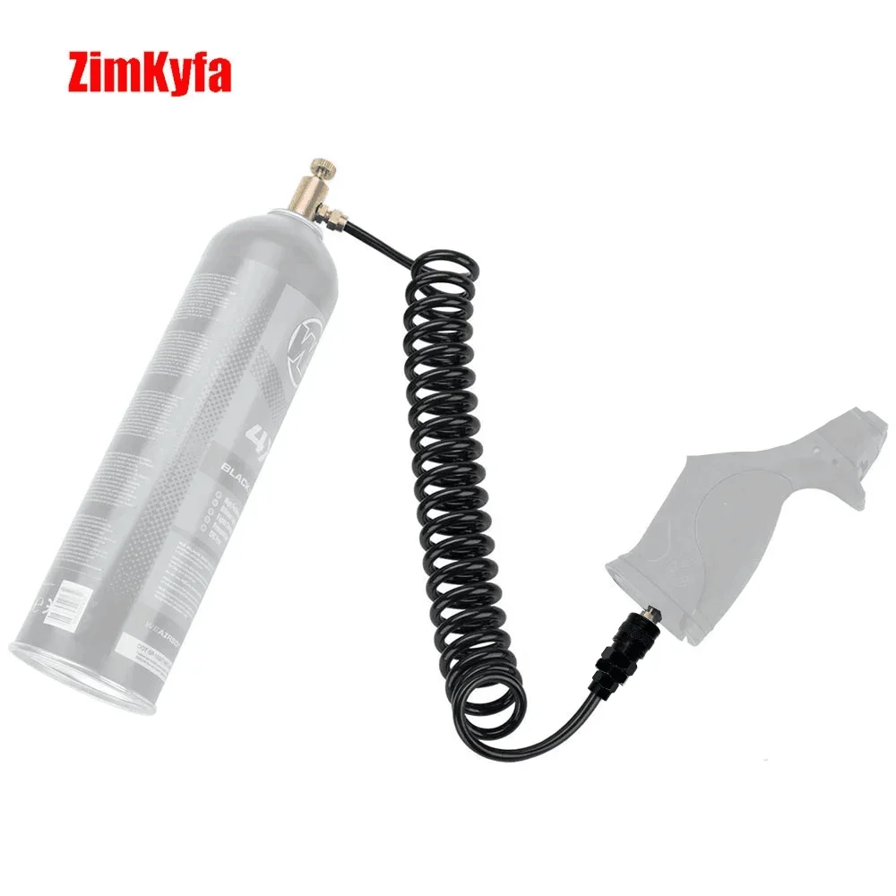Air Tool  Adapter Set for Green Gas Canisters with Coil Hose And Foster Quick Disconnect
