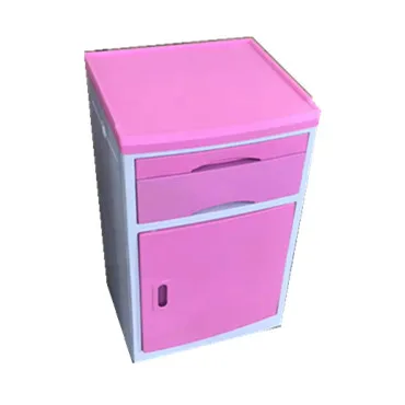 ABS/PP Hospital medical cabinet bedside locker with small size caster