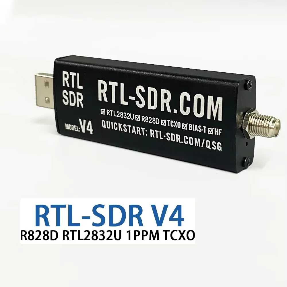Radio SDR-V4 sterowane programowo, urządzenie z anteną SMA, RTL, SDR, V4, R828D, RTL2832U, 1PPM, TCXO, SMA, RTLSDR — 2