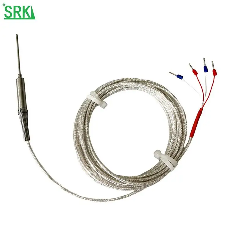 

SRK China 2mm Pt100 Sensor Pt100 3wires Thermal Resistance Thermocouple Sensor 1 4 Npt Sensor De Temperatura Wzpk Pt100