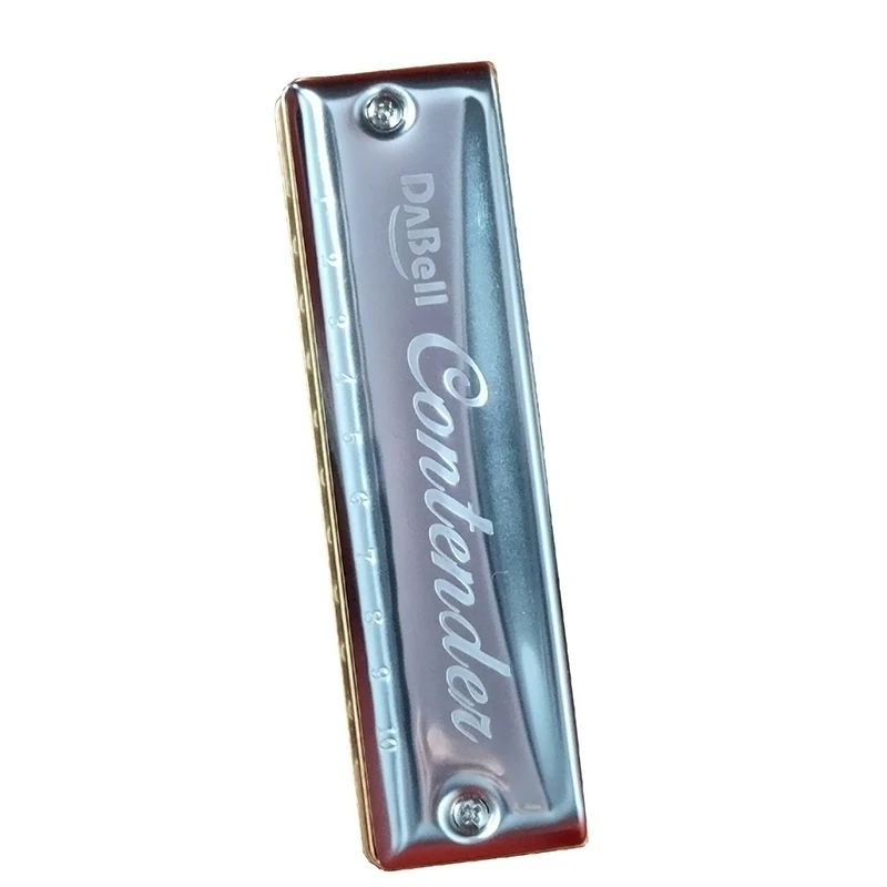 DABELL Diatonic Harmonica Contender 1103 Blues Harp 10 Hole Mouth Organ Stainless Steel Cover Plate Wood Comb Korea Instrumentos