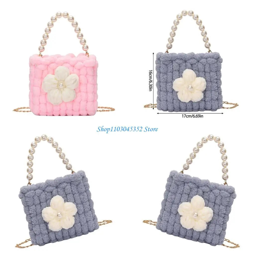 

Soft Knitted Crochet Crossbody Bag Practical Shoulder Bags Fashion Accessory