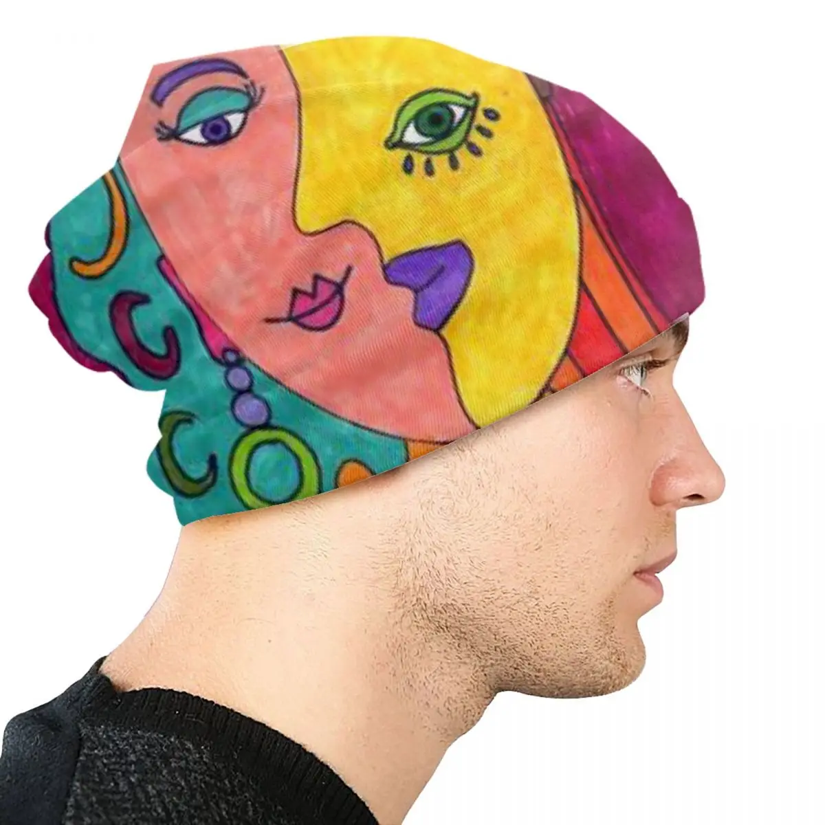 Pablo Picasso Art Skullies Beanies Caps Unisex Winter Warm Knitting Hat Women Men Hip Hop Adult Bonnet Hats Outdoor Ski Cap