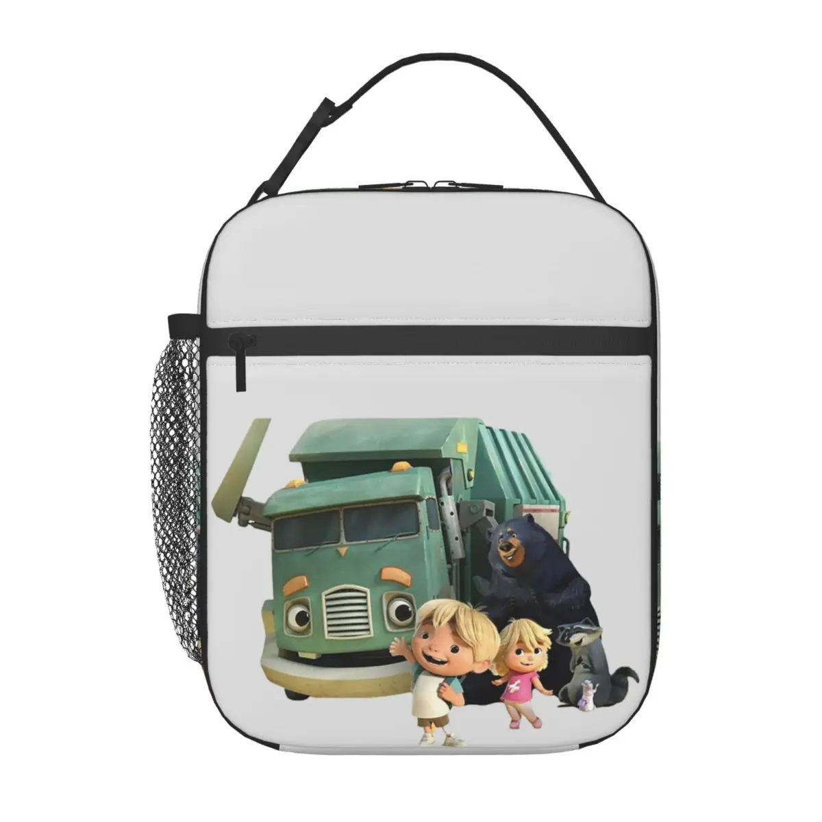 Trash Truck Netflix Insulated Lunch Bag for Women Kids Portable Food Boxes Thermal Lunch Box Tote