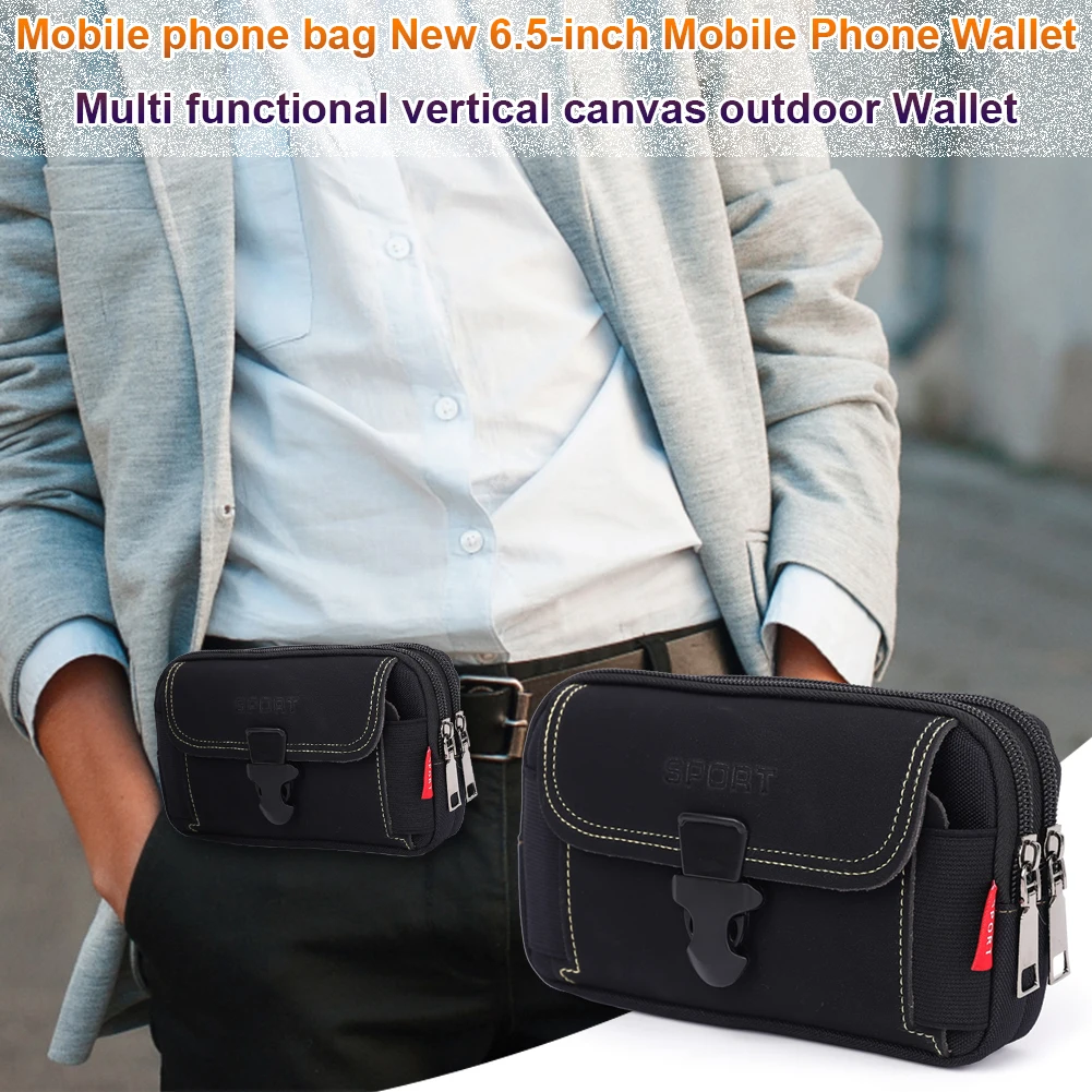 Man Belt Pouch Mobile Phone Bag for Men Phone Holster Bag Molle Waist Bag Pack Small Tactical Duty Belt Backpack Card Holder