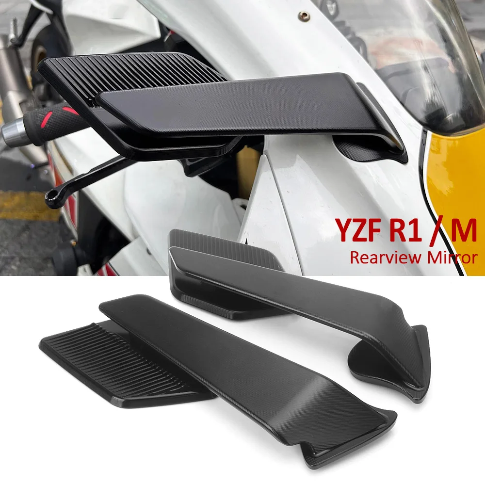

Motorcycle Accessories Mirrors Stealth Max Winglets Mirror To Rotate Adjustable Mirrors For YAMAHA YZF R1 Yzf r1 M 2020-2025