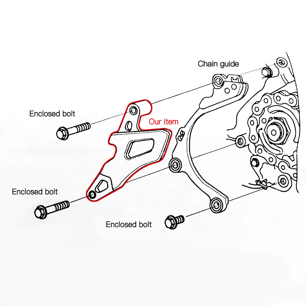 NICECNC protector de cubierta de piñón delantero para Honda CR250R 2002-2007 CRF250R 2004-2009 CRF250X 2004-2017 para Yamaha YZ125 YZ125X