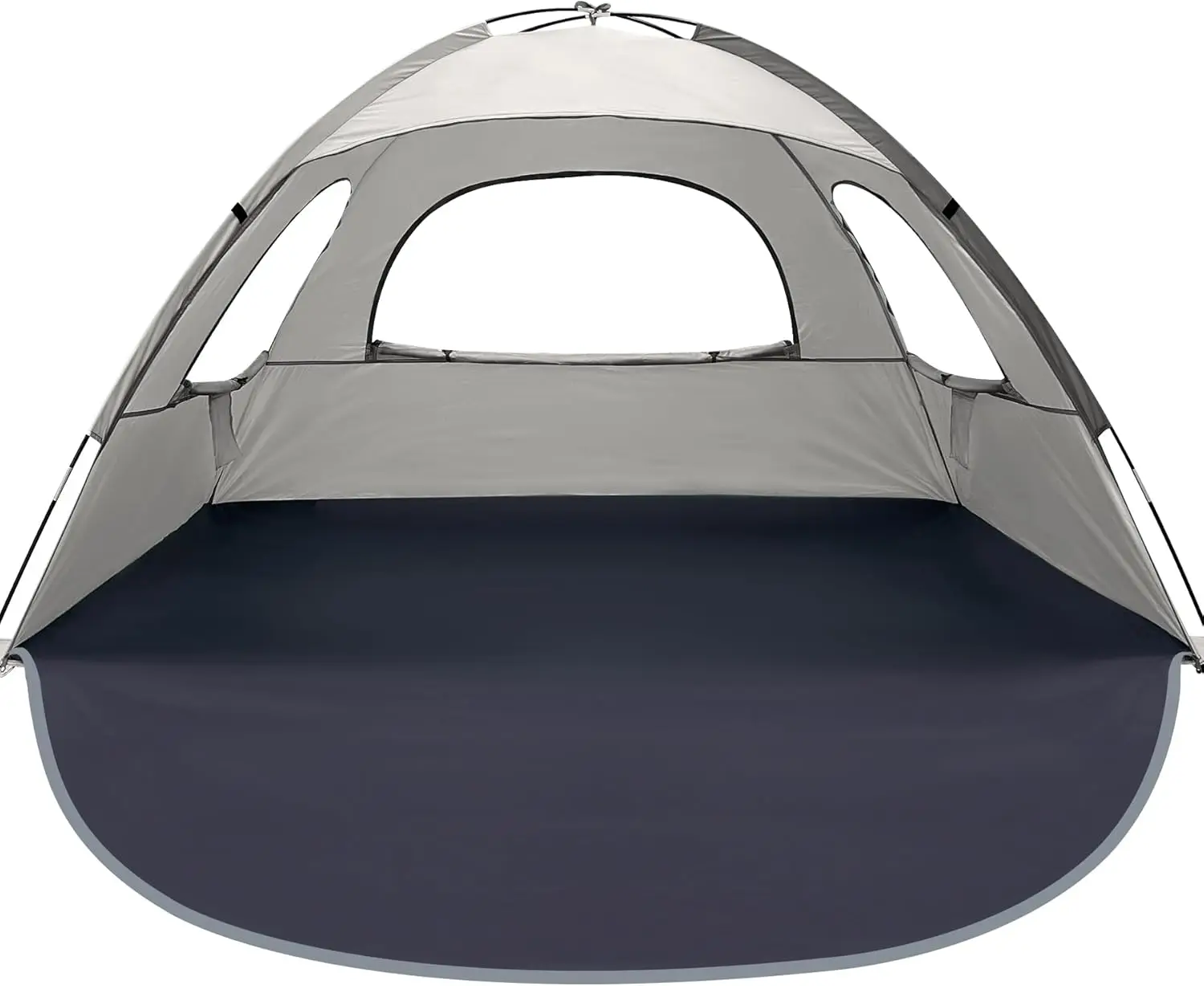 

Beach Tent Anti UV Portable Sun Shade Shelter for 3 4 6 8 Person Extendable Floor with 3 Ventilating Mesh Windows Plus