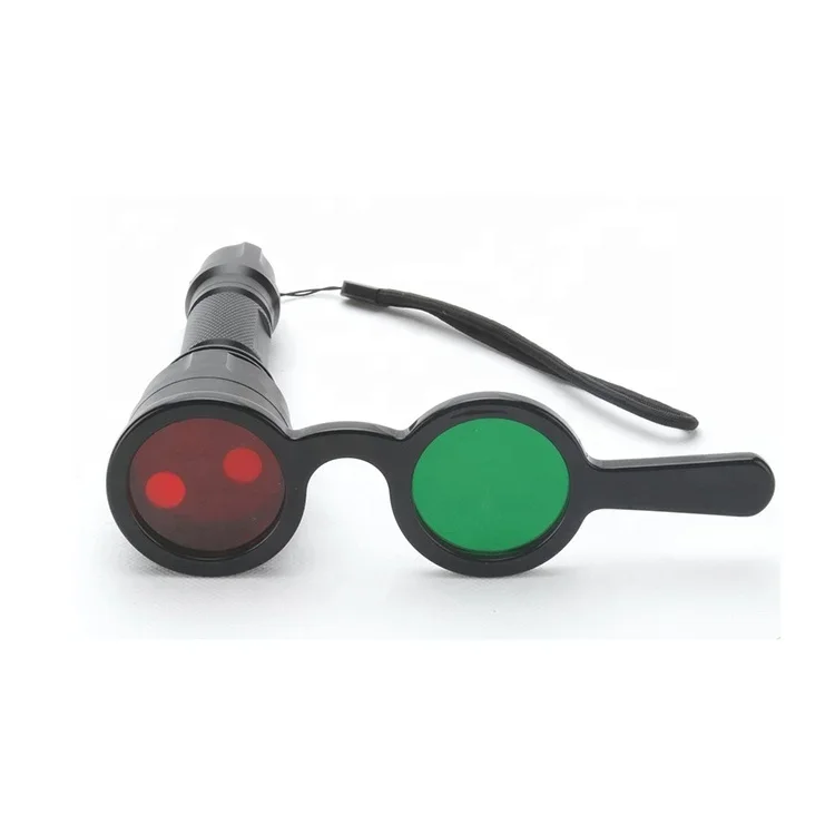 WT-01 Optometry Eye Examine Optical Green and Red Four-Dot Flashlight Worth With Good Quality