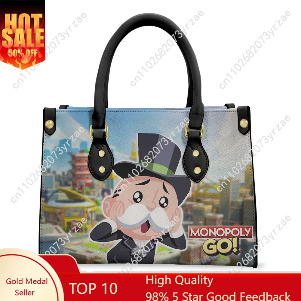 

Monopoly Go! Handbag Mens Womens Personalized Patterns Tote Bags Shoulder Bags Business Commuter Purse Custom Made Bags