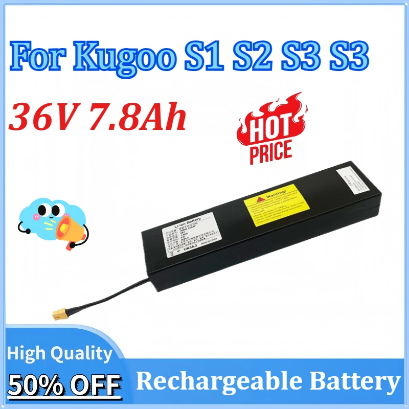 

36V 7.8Ah Electric Scooter Battery for Kugoo S1 S2 S3 S3 Rechargeable Batteries