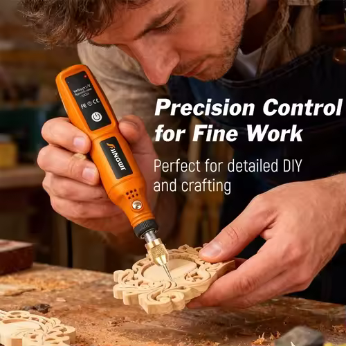 DIY Mini Rotary Tool USB Engraving Tool Dremel Tool Mini Grinder Machine Mini Wireless Drill Rechargeable Polishing Machine - Image 2
