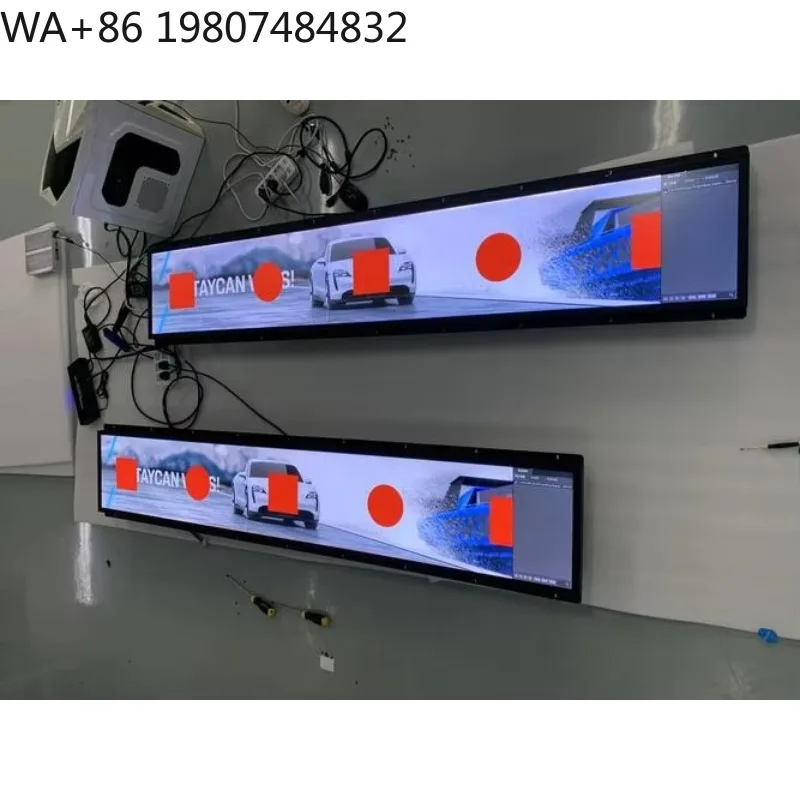 Full Color Long Strip LCD Bar Edge Smart , Digital Signage Stretch Display for Supermarket Shelves Aliexpress