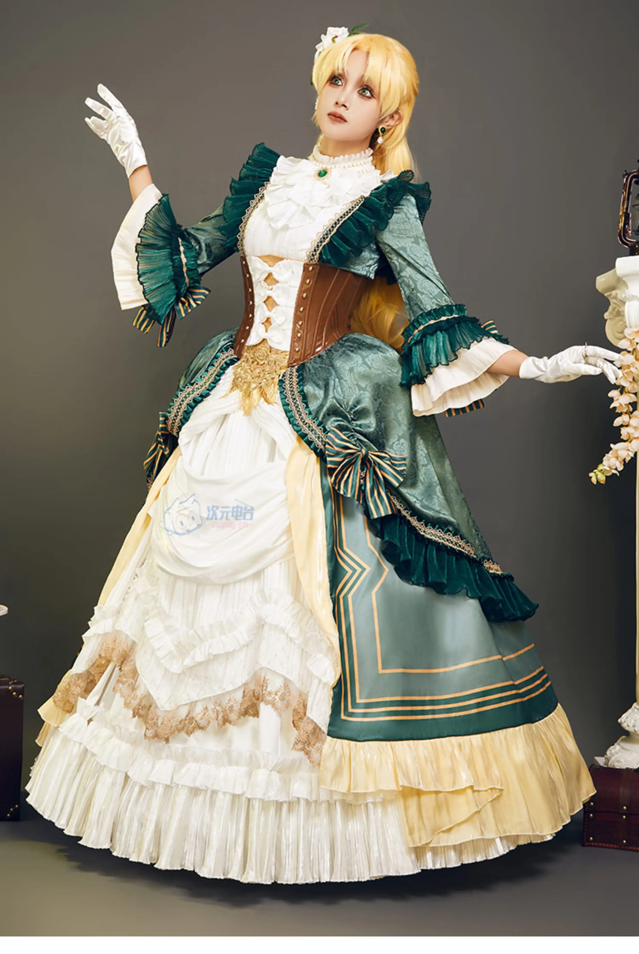 

Anime Lord of Mysteries Audrey Hall Cosplay Costume Uniform Halloween Carnival Party Christmas Play Role Clothes Clothing