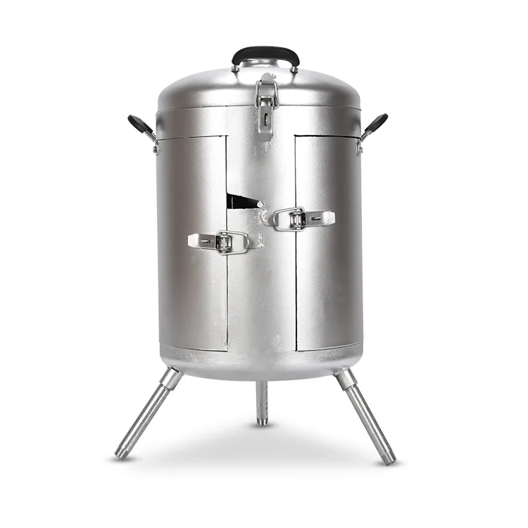 Thickened non-smoking, outdoor charcoal grilled chicken Hanging grill BBQ tank