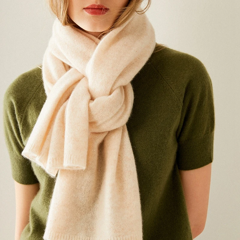 Cashmere Scarf for Women, 100% Goat Cashmere, Knitting Scarves, Soft and Fashionable, Best Quality, New Arrival, 180*45cm