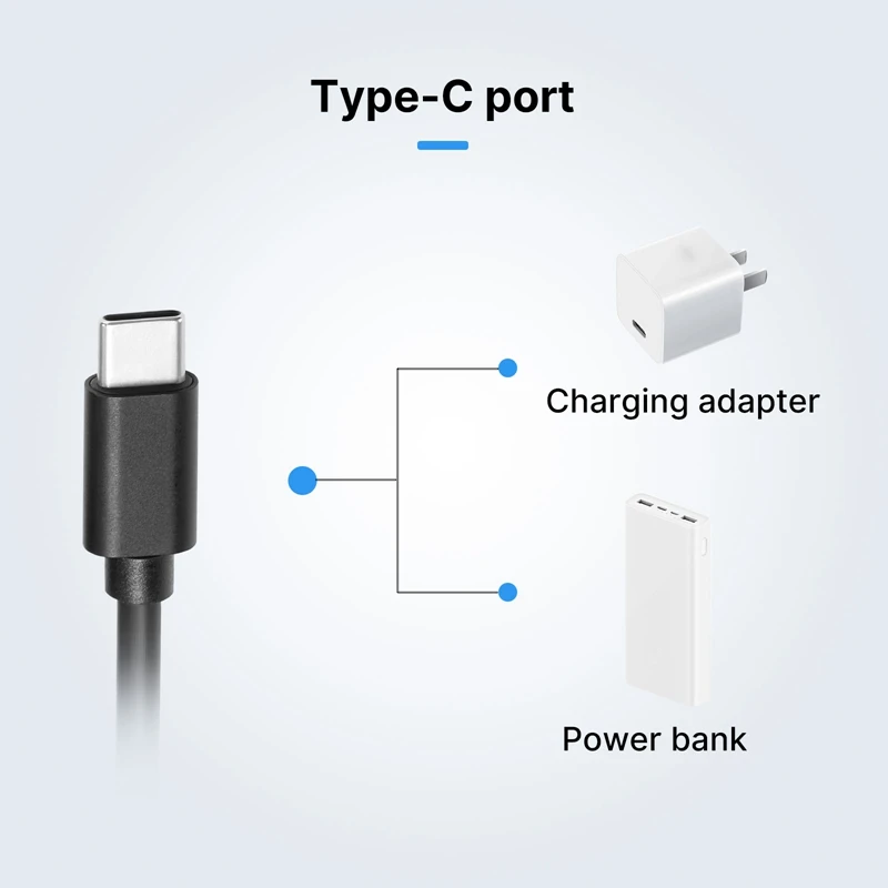 Ulanzi 20V 1.5M DC to Type-C Charging Cable Only for Ulanzi LT028 40W COB Light Charging Adapter Power Bank