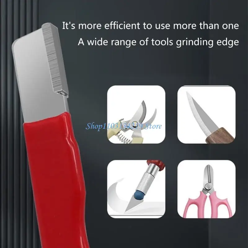 N5KC Pocket Sharpener Garden Tool Shears Scissor Sharpener Garden Tool Sharpener Knife Sharpener Portable Sharpener for Tools