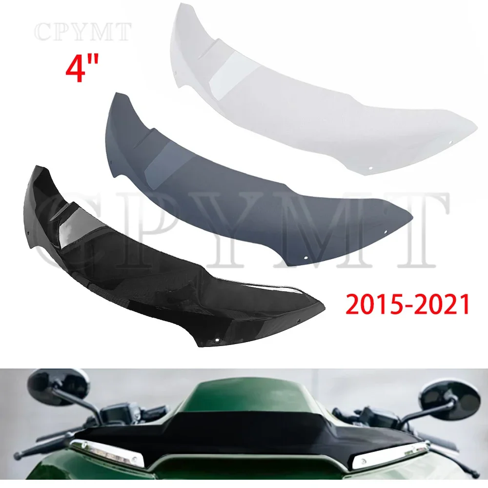 

4"Motorcycle Windshield Windscreen Fairing Wind Deflector fit for Harley Touring Road Glide Ultra FLTRU Special FLTRXS FLTRX 15+