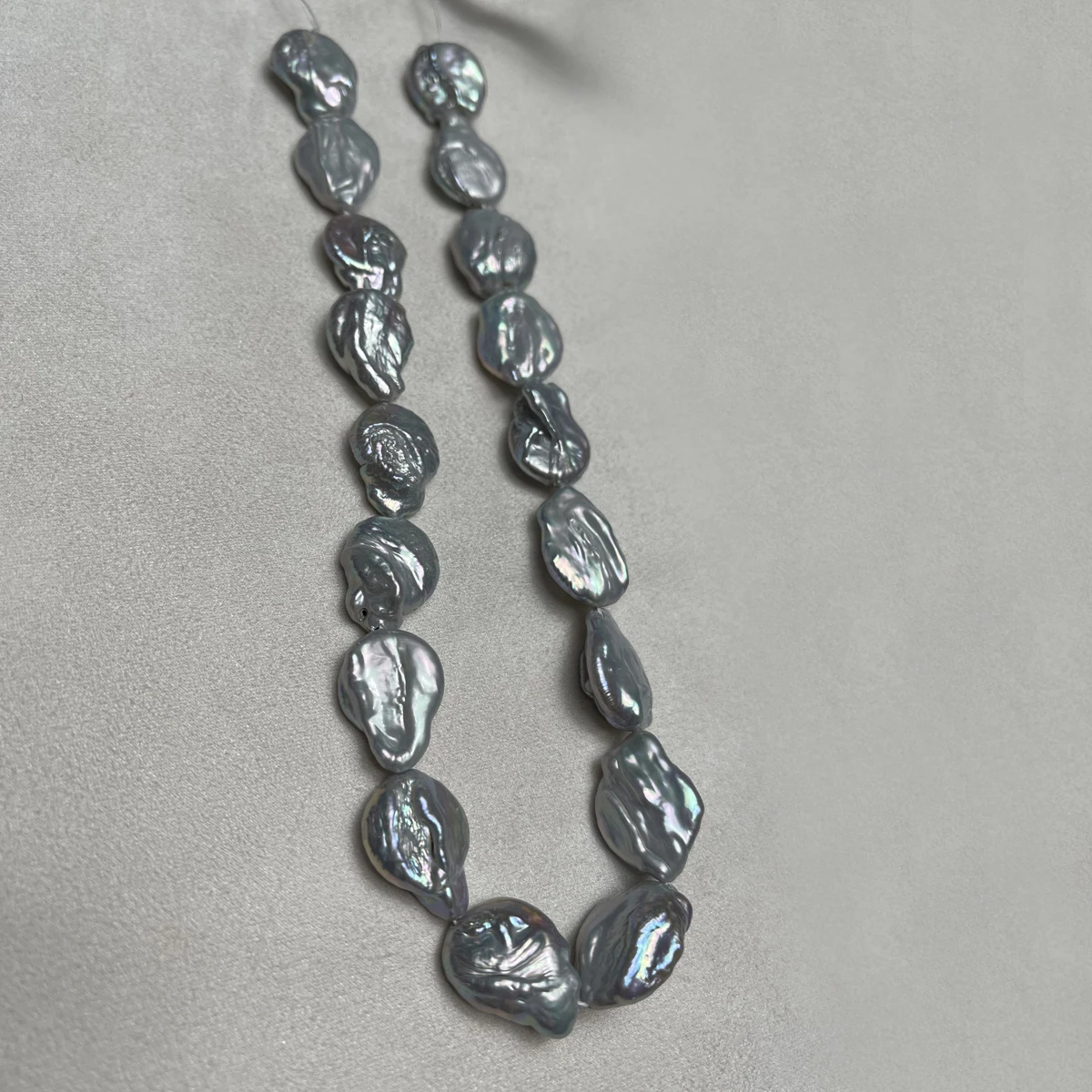 20-25mm 4A Large Grey Baroque Natural Freshwater Pearl Irregular Loose Beads For DIY Necklace Bracelet Handmade Jewelry Gifts