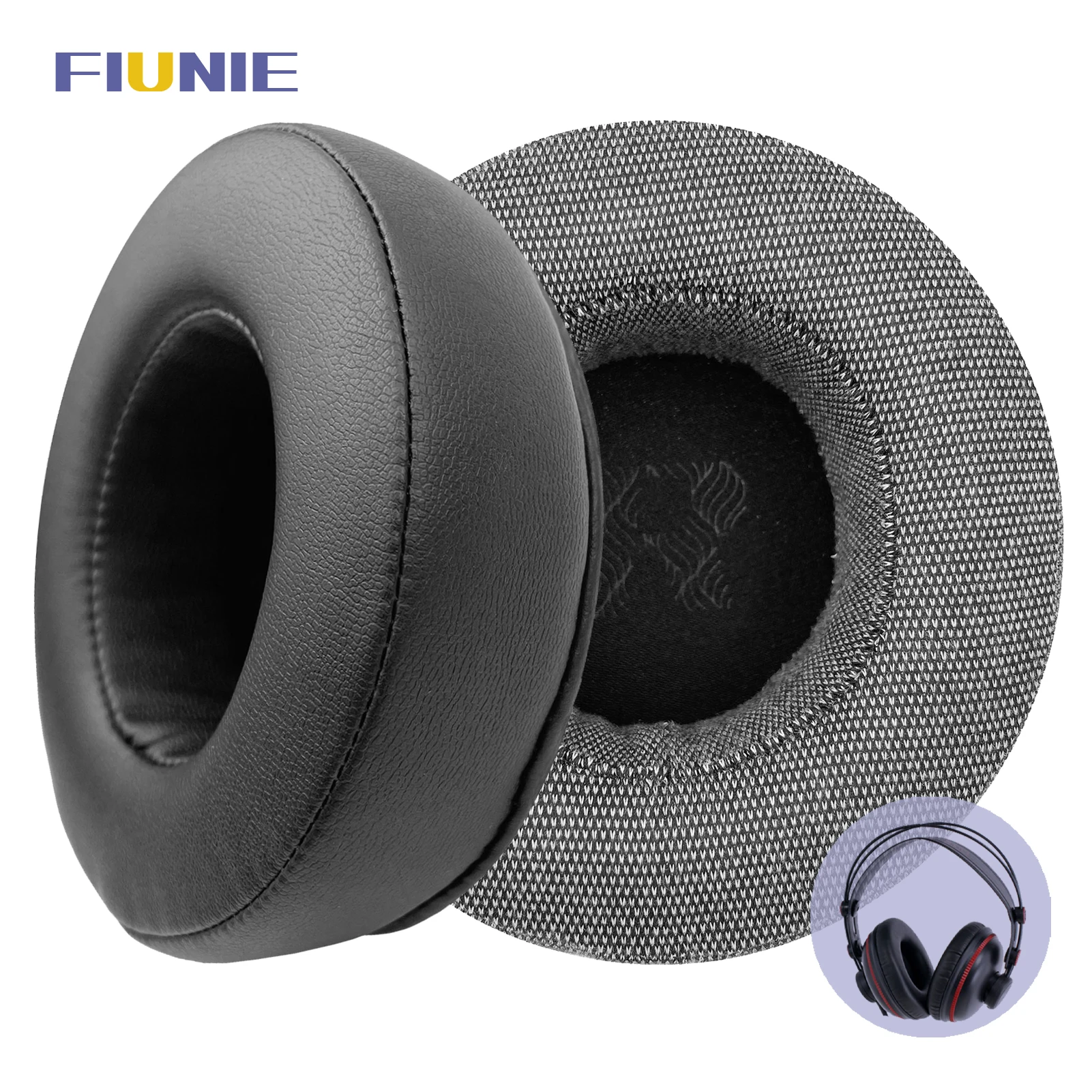 FIUNIE Replacement Ear Cushion Pads for Superlux HD662,HD681,HD668B,HD681B,HD681EVO,HD681F Headphones Earpads Earmuffs Headset