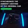 車の装飾用クリスタルセンターコンソールサドルライト,アンビエントライト,11色,BMW x3,x4,ix3,g01,g02,2022-2025 3