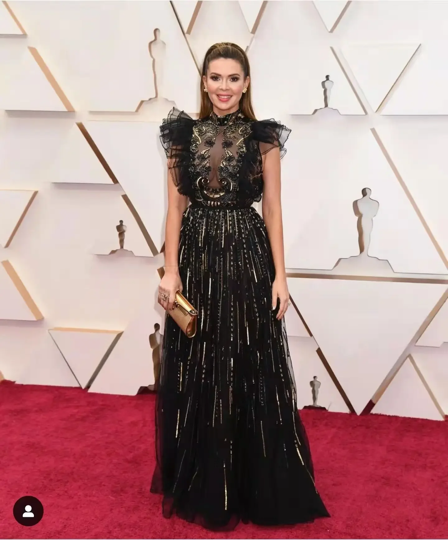 

Zuhair Murad Black Gold Beaded Open Back فساتين السهرة vestidos de fiesta فساتين سهره evenin