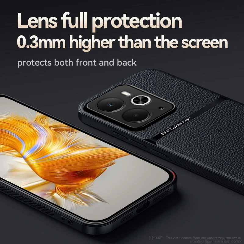 حافظة جلدية خلفية لهاتف Realme 14 5G حافظة جلدية مغناطيسية Realme 12 13 هاتف Coques Realme 14 Pro/Realme 14 Pro +