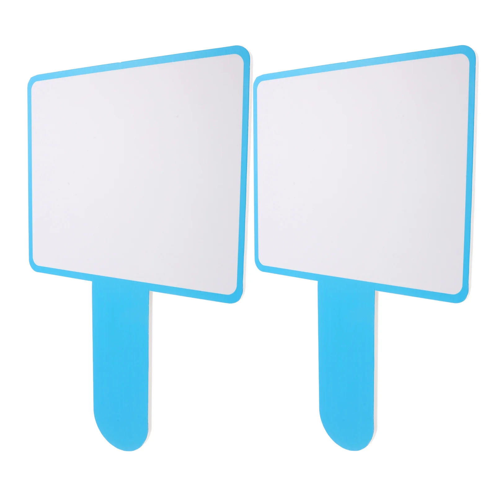 2Pcs Mini Whiteboard Paddles Reusable Writing Surface Single Sided for Teaching Aids Classroom Office Meeting Family Gathering